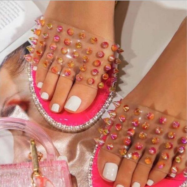 beach women's slippers for spring/summer 2021 rivet color diamond flat-bottomed sandals/slippers women outside wear 4-12, Black
beach women's slippers for spring/summer 2021 rivet color diamond flat-bottomed sandals/slippers women outside wear 4-12, Black