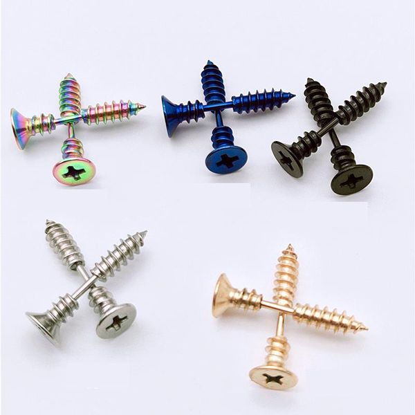 stud screws earrings womens stainless steel gold blue black multicolor earring steampunk fashion rock hole jewelry wholesale, Golden;silver
stud screws earrings womens stainless steel gold blue black multicolor earring steampunk fashion rock hole jewelry wholesale, Golden;silver