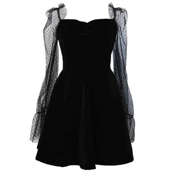 perhaps u transparent mesh velvet mini party dress women spring flare sleeve short dress black o neck empire dress d0973 210529, Black;gray
perhaps u transparent mesh velvet mini party dress women spring flare sleeve short dress black o neck empire dress d0973 210529, Black;gray