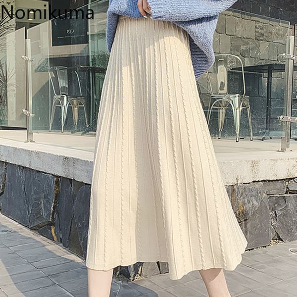 nomikuma arrival high waist knitted skirt women vintage solid color a line skirts female autumn fashion faldas mujer 3c543 210514, Black
nomikuma arrival high waist knitted skirt women vintage solid color a line skirts female autumn fashion faldas mujer 3c543 210514, Black