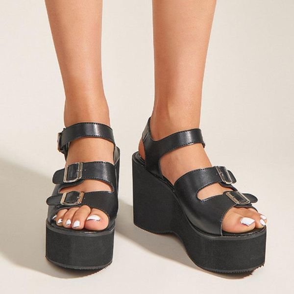 sandals summer women fashion open toe platform shoes high thick heels gladiator female wedges black unique party beach
sandals summer women fashion open toe platform shoes high thick heels gladiator female wedges black unique party beach