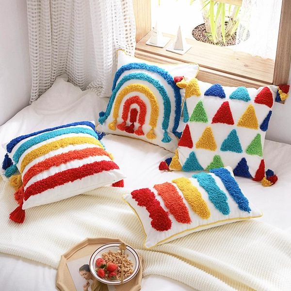 cushion/decorative pillow morocco style hand-woven cover sofa bed cotton embroidery tufted rainbow decorative pillowcase with tassels cushio
cushion/decorative pillow morocco style hand-woven cover sofa bed cotton embroidery tufted rainbow decorative pillowcase with tassels cushio