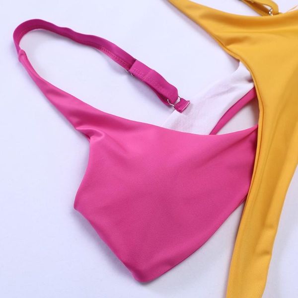 one-piece suits g6de women 2pcs color block bikini set halter cross wrap hollow out swimsuit
one-piece suits g6de women 2pcs color block bikini set halter cross wrap hollow out swimsuit
