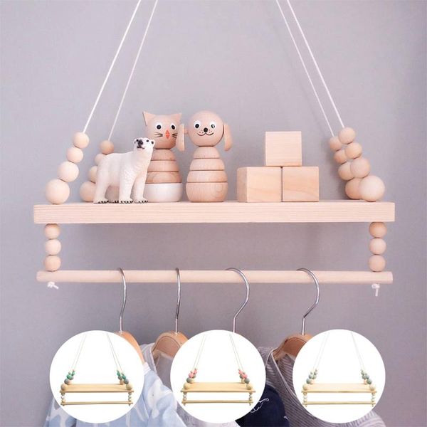 nordic wall hanging beads wooden board po props children's room storage shelf with towel rod not include items on the shelves other hom
nordic wall hanging beads wooden board po props children's room storage shelf with towel rod not include items on the shelves other hom
