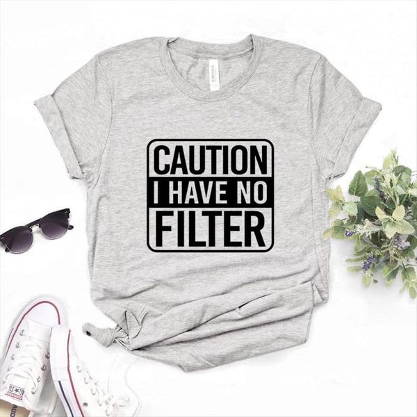 caution i have no filter women print cotton casual funny lady yong girl tee 6 color a 1141, White
caution i have no filter women print cotton casual funny lady yong girl tee 6 color a 1141, White