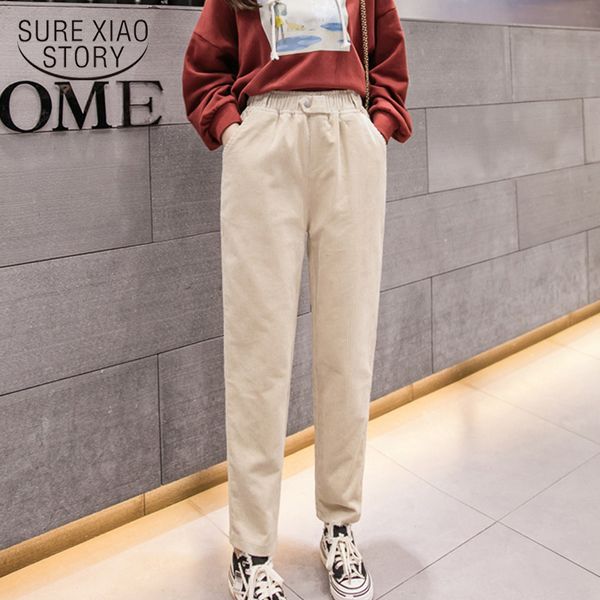 casual women full length trousers plus size autumn winter corduroy women's loose harem pencil pants female 7274 50 210417, Black;white
casual women full length trousers plus size autumn winter corduroy women's loose harem pencil pants female 7274 50 210417, Black;white