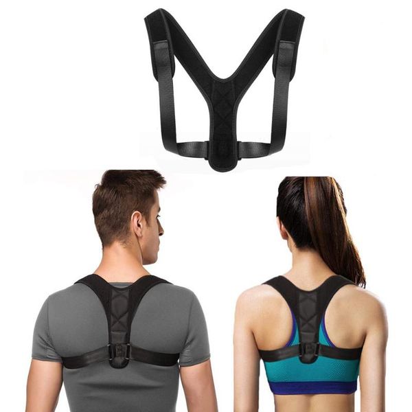 adjustable therapy posture corrector brace shoulder back support ortics belt correction prevents slouching, Black;blue
adjustable therapy posture corrector brace shoulder back support ortics belt correction prevents slouching, Black;blue