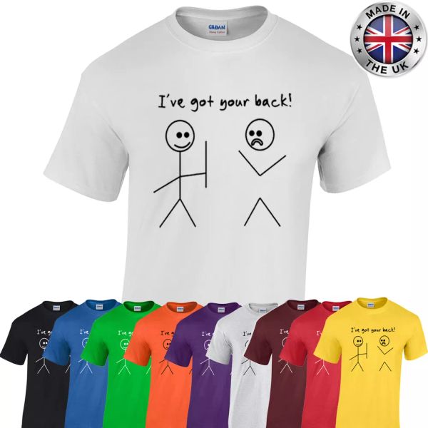 i've got your back t-shirt stickman divertente uomo geek secchione per computer, White;black
i've got your back t-shirt stickman divertente uomo geek secchione per computer, White;black
