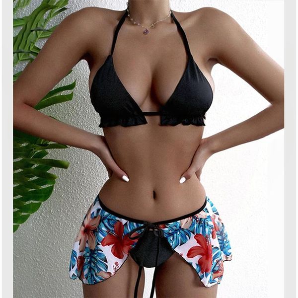 women's swimwear 3 piece bikini set womens 2021 women swimsuit bathing suit biquini neon maillot de bain femme monokini tankini, White;black
women's swimwear 3 piece bikini set womens 2021 women swimsuit bathing suit biquini neon maillot de bain femme monokini tankini, White;black