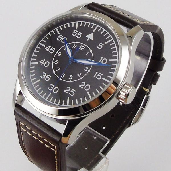 wristwatches 42mm black dial sapphire glass blue hands luminous miyota 8215 automatic mens watch, Slivery;brown
wristwatches 42mm black dial sapphire glass blue hands luminous miyota 8215 automatic mens watch, Slivery;brown