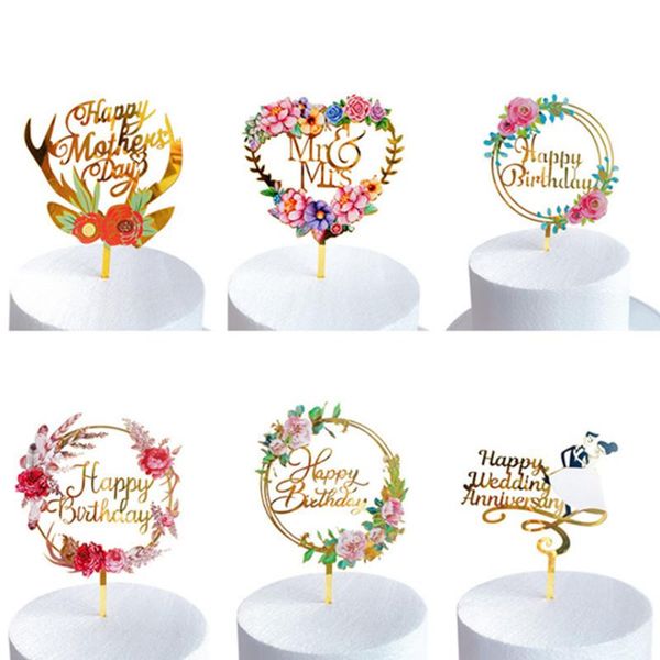 other festive & party supplies sw 5pcs colored flower happy birthday cake er golden acrylic holiday festival celebration gift dessert de
other festive & party supplies sw 5pcs colored flower happy birthday cake er golden acrylic holiday festival celebration gift dessert de
