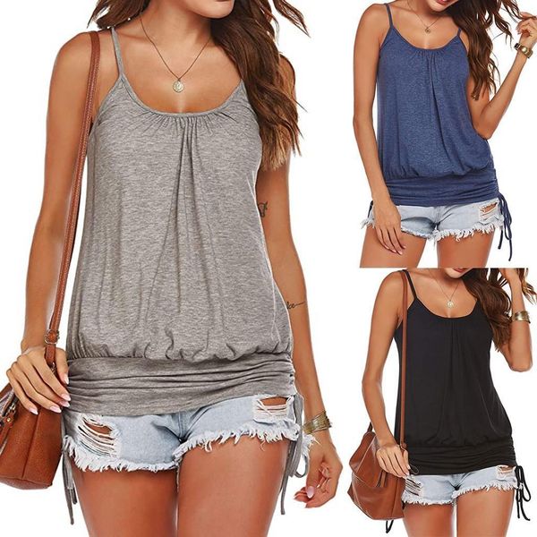 shirt spaghetti strap vest women tank summer sleeveless splid casual loose tee street t, White
shirt spaghetti strap vest women tank summer sleeveless splid casual loose tee street t, White