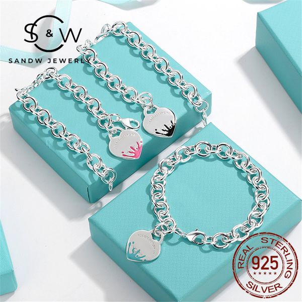 sandw women sterling silver s925 light luxurys charm jewelry heart-shaped water drop enamel bracelet classic blue original 1:1 wedding acces, Golden;silver
sandw women sterling silver s925 light luxurys charm jewelry heart-shaped water drop enamel bracelet classic blue original 1:1 wedding acces, Golden;silver