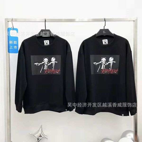 2021ss autumn trend national products hello panda male and female lovers same round neck sweater, Black
2021ss autumn trend national products hello panda male and female lovers same round neck sweater, Black