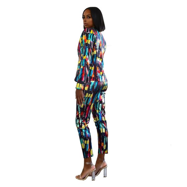 arrived multicolors printing office lady suits fashion long sleeves blazer coat + ankle length pants party outfits, Gray
arrived multicolors printing office lady suits fashion long sleeves blazer coat + ankle length pants party outfits, Gray
