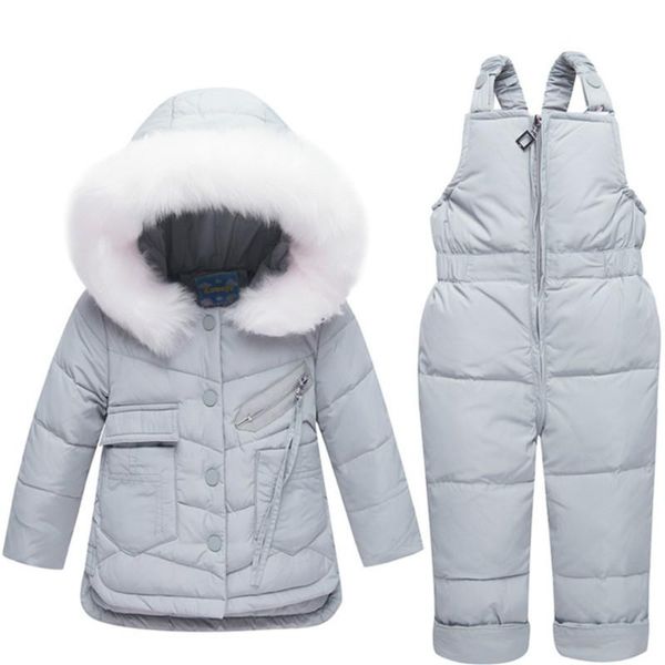children winter snowsuit kids clothes suit girls boy down coat outerwear + romper clothing set children's warm jackets bib pants, Blue;gray
children winter snowsuit kids clothes suit girls boy down coat outerwear + romper clothing set children's warm jackets bib pants, Blue;gray