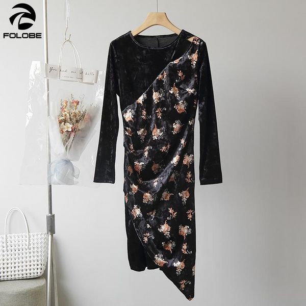 casual dresses folobe autumn vintage velvet women patchwork print irregular design o-neck long sleeve knee-length club, Black;gray
casual dresses folobe autumn vintage velvet women patchwork print irregular design o-neck long sleeve knee-length club, Black;gray