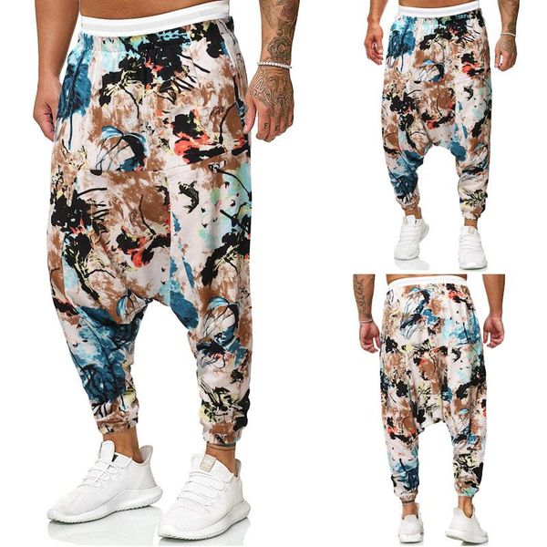 summer cotton and linen men's casual printed baggypants men cross pants large size loose drop crotch long, Black
summer cotton and linen men's casual printed baggypants men cross pants large size loose drop crotch long, Black