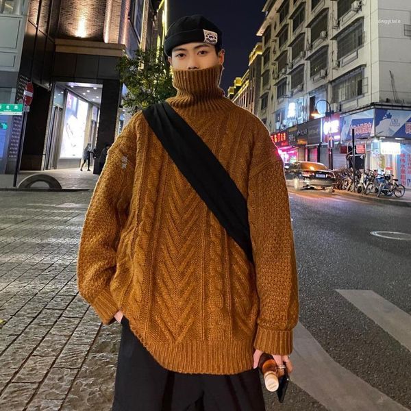 winter thick turtleneck sweater men's warm fashion casual retro knitted pullover men loose korean sweaters mens clothes -2xl1, White;black
winter thick turtleneck sweater men's warm fashion casual retro knitted pullover men loose korean sweaters mens clothes -2xl1, White;black