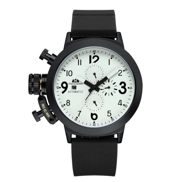 wristwatches fashion self-winding mechanical watch men design rubber strap casual sports multifunctional clock relogio masculino 2021, Slivery;brown
wristwatches fashion self-winding mechanical watch men design rubber strap casual sports multifunctional clock relogio masculino 2021, Slivery;brown