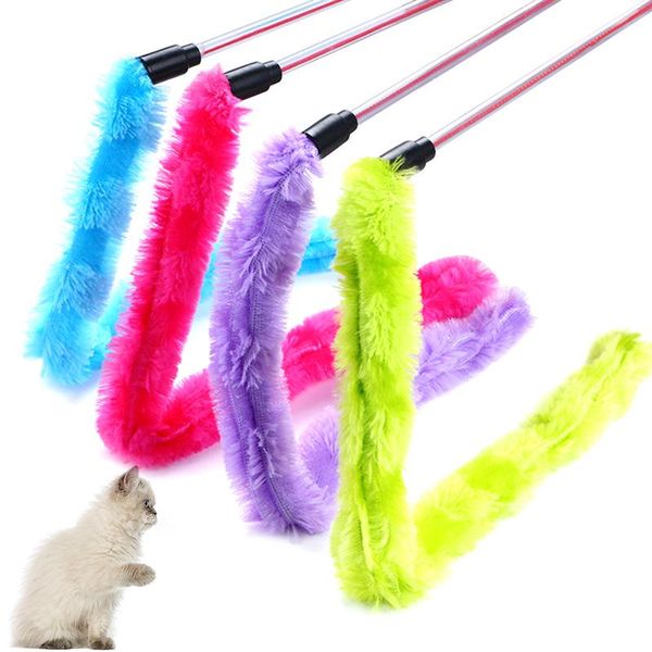 cat toys 1pc teaser wand plush interactive toy long pendant kitten stick pet play scraching random color
cat toys 1pc teaser wand plush interactive toy long pendant kitten stick pet play scraching random color