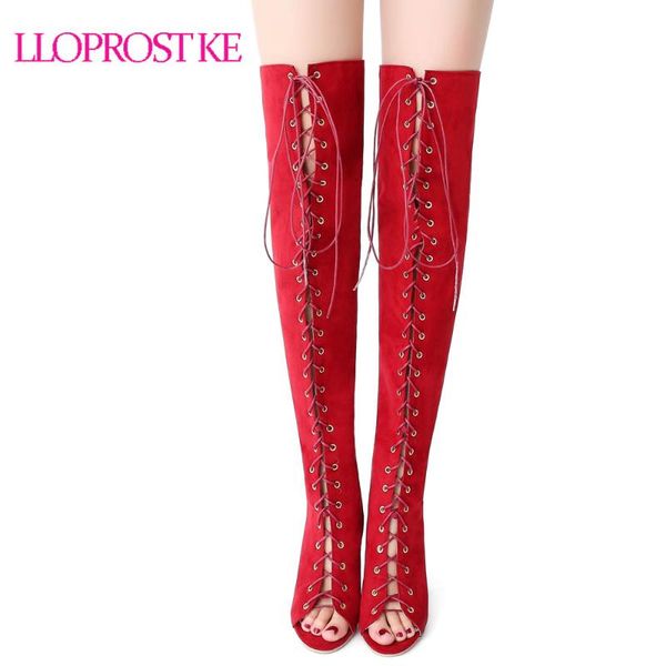 lloprost ke brand design lace up zip thin high heels sandals solid shoes woman summer over the knee boots big size 32-43 my861, Black
lloprost ke brand design lace up zip thin high heels sandals solid shoes woman summer over the knee boots big size 32-43 my861, Black