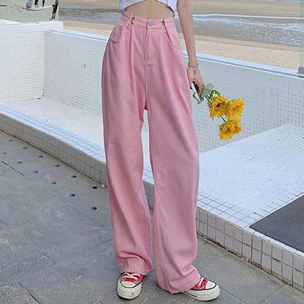 women's jeans rose y2k baggy woman high waist summer 2021 fashion streetwear wide leg women casual cowboy pant front zip, Blue
women's jeans rose y2k baggy woman high waist summer 2021 fashion streetwear wide leg women casual cowboy pant front zip, Blue