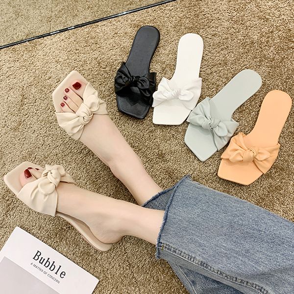 2021 New Women Slippers Fashion Square Toe Ladies Flats Outdoor Beach Slides Bowknot Flip Flops Female Beach Woman Causal Shoes, Black
2021 New Women Slippers Fashion Square Toe Ladies Flats Outdoor Beach Slides Bowknot Flip Flops Female Beach Woman Causal Shoes, Black