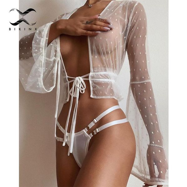 transparent bikini 2021 beach wear long sleeve gossamer swimsuit female cover-ups string bandage plus size xl women's swimwear, White;black
transparent bikini 2021 beach wear long sleeve gossamer swimsuit female cover-ups string bandage plus size xl women's swimwear, White;black