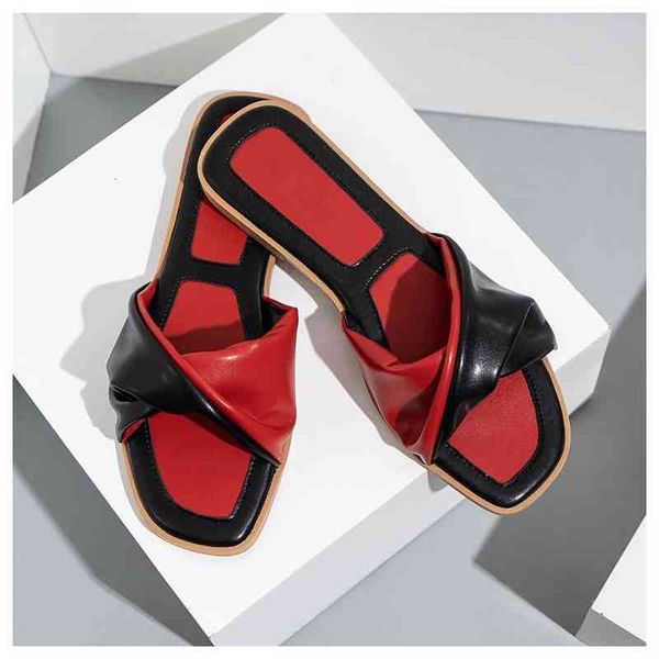 flat heels slippers women slingback pu leather beach slipper mixed color pleated flip flops outdoor open toe slides slip on casu, Black
flat heels slippers women slingback pu leather beach slipper mixed color pleated flip flops outdoor open toe slides slip on casu, Black
