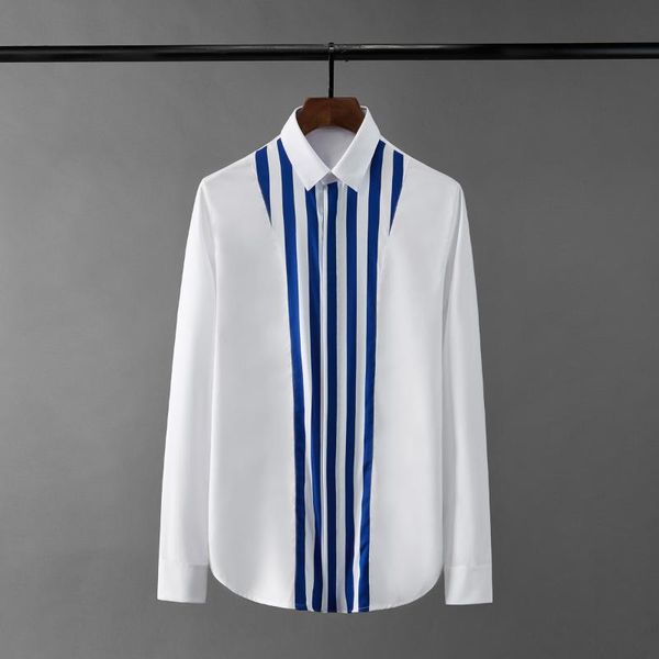 placket stripes male shrits long sleeve patchwork party mens dress shirts fashion slim fit man 4xl men's casual, White;black
placket stripes male shrits long sleeve patchwork party mens dress shirts fashion slim fit man 4xl men's casual, White;black