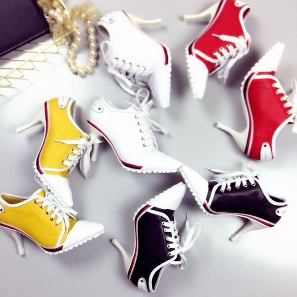 women pumps european high heels 8.5cm leather casual candy color pointed toe shoes bovine skin with rubber singles dress, Black
women pumps european high heels 8.5cm leather casual candy color pointed toe shoes bovine skin with rubber singles dress, Black