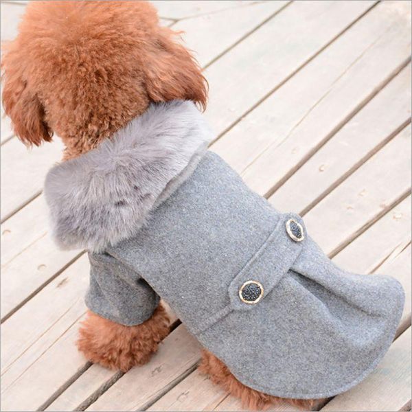 dog apparel winter warm clothes woollen coat with fur collar puppy hoodies for autumn pet costume fashion
dog apparel winter warm clothes woollen coat with fur collar puppy hoodies for autumn pet costume fashion