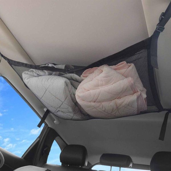 car organizer portable roof storage net pocket mesh with zipper for trunk interior bag supplies
car organizer portable roof storage net pocket mesh with zipper for trunk interior bag supplies