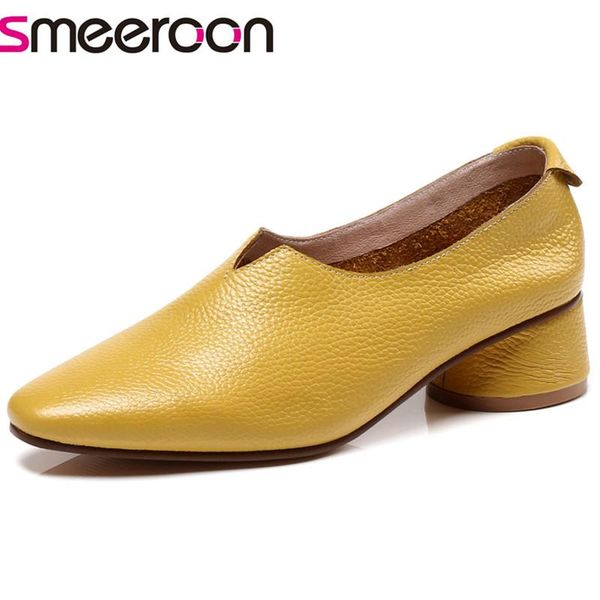 dress shoes smeeroon 2021 genuine leather arrival women pumps casual round toe shallow summer comfortable ladies, Black
dress shoes smeeroon 2021 genuine leather arrival women pumps casual round toe shallow summer comfortable ladies, Black