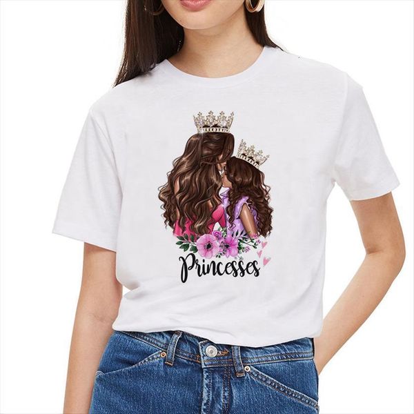 princess mom daughter print white women harajuku mama mothers day tee femme 
princess mom daughter print white women harajuku mama mothers day tee femme