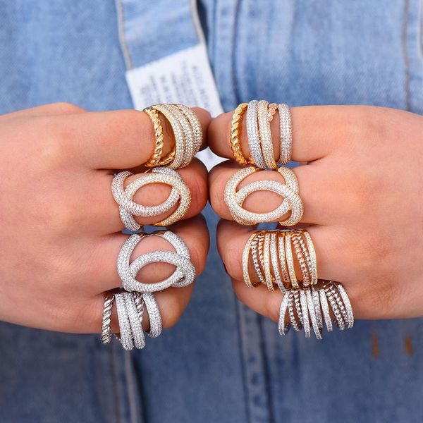 cluster rings godki luxury twist stacks stackable for women wedding cubic zircon engagement dubai naija bridal finger ring, Golden;silver
cluster rings godki luxury twist stacks stackable for women wedding cubic zircon engagement dubai naija bridal finger ring, Golden;silver