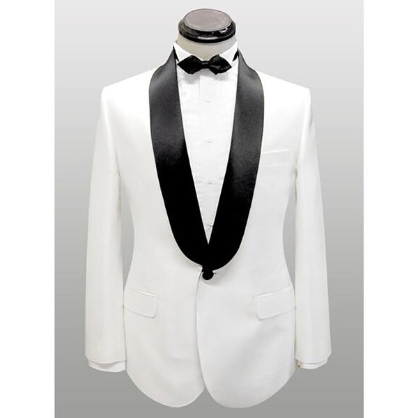 men's suits & blazers custom made groom tuxedo,bespoke white jacket wide shawl lapel black pants, White;black
men's suits & blazers custom made groom tuxedo,bespoke white jacket wide shawl lapel black pants, White;black
