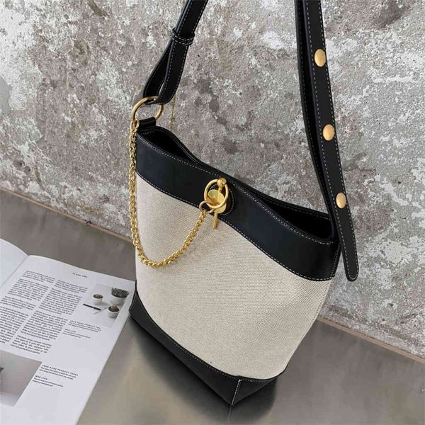 design hand matching bucket korean women's cross carrying large capacity canvas chain decoration simple style bag 5uwl
design hand matching bucket korean women's cross carrying large capacity canvas chain decoration simple style bag 5uwl
