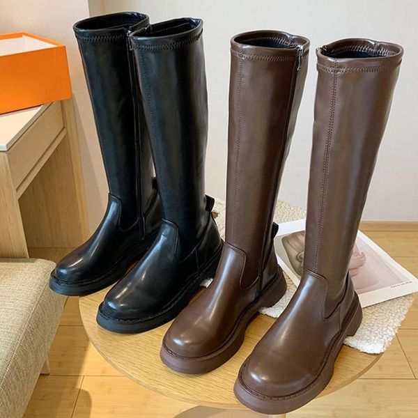 boots knee high 2021 autumn winter women flats with round toe shoes fashion female zipper ladies spring modern, Black
boots knee high 2021 autumn winter women flats with round toe shoes fashion female zipper ladies spring modern, Black