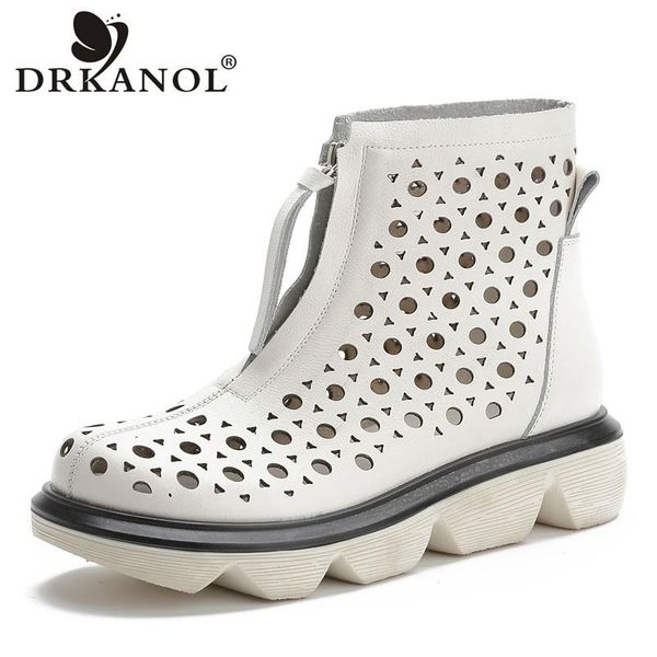 fashion handmade women genuine leather ankle boots ladies summer shoes hollow breathable wedges platform cool, Black
fashion handmade women genuine leather ankle boots ladies summer shoes hollow breathable wedges platform cool, Black