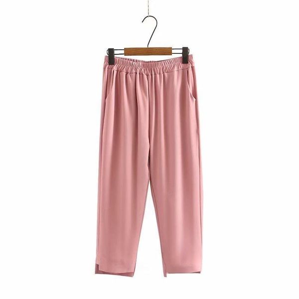 plus size pants women's elastic waist ol ladies' solid elegant ankle trousers with pockets, Black
plus size pants women's elastic waist ol ladies' solid elegant ankle trousers with pockets, Black