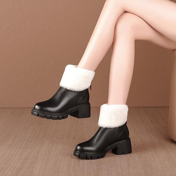 boots mljuese 2021 women ankle cow leather winter wool blend black color round toe high heels female size 40
boots mljuese 2021 women ankle cow leather winter wool blend black color round toe high heels female size 40