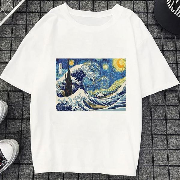 fashion vintage van gogh men t shirt and women oil printed harajuku kawaii aesthetic womens cute woman, White;black
fashion vintage van gogh men t shirt and women oil printed harajuku kawaii aesthetic womens cute woman, White;black