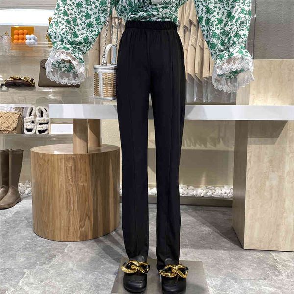 capri niche design 2021 single color high waistbands harlem show thin tube radish pants, Black;white
capri niche design 2021 single color high waistbands harlem show thin tube radish pants, Black;white