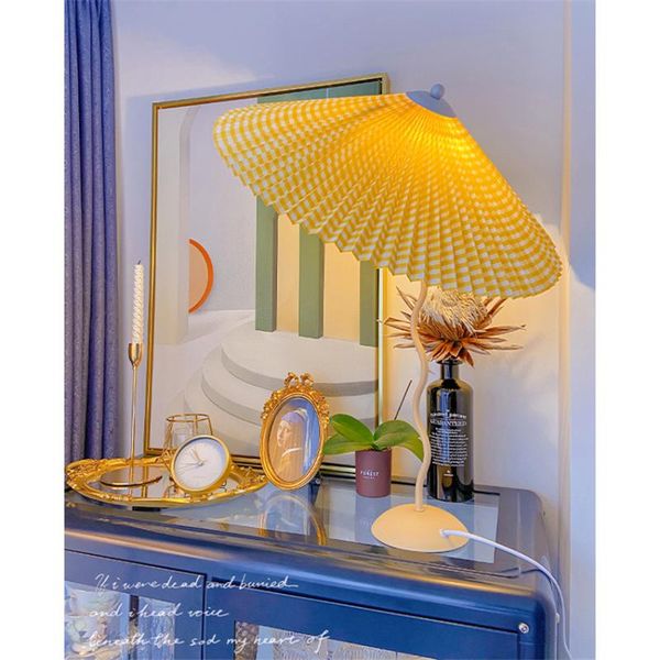 table lamps nordic pastoral style pleated umbrella bedroom bedside living room lighting art deco study cafe desk fixture
table lamps nordic pastoral style pleated umbrella bedroom bedside living room lighting art deco study cafe desk fixture