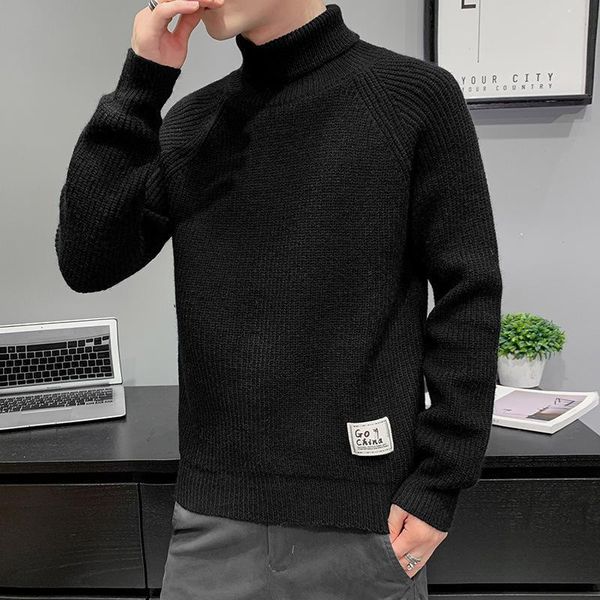 sweaters men's winter keep warm sweater turtelneck high neck youth fashion knitwear top, White;black
sweaters men's winter keep warm sweater turtelneck high neck youth fashion knitwear top, White;black