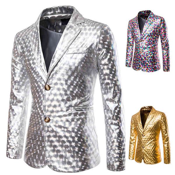 fashion suits autumn and winter men's gilded performance night club host coat youth suit, White;black
fashion suits autumn and winter men's gilded performance night club host coat youth suit, White;black