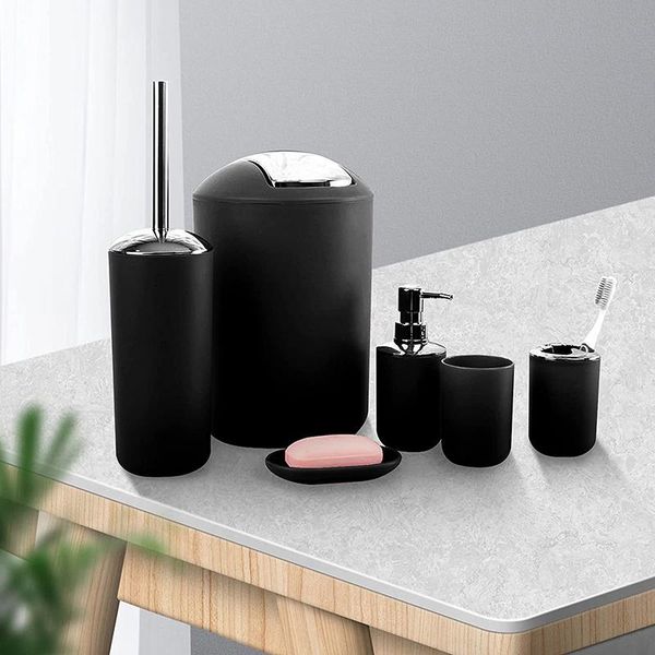 bath accessory set 6pcs bathroom accessories plastic washing tools toothbrush cup soap dish toilet brush trash can
bath accessory set 6pcs bathroom accessories plastic washing tools toothbrush cup soap dish toilet brush trash can