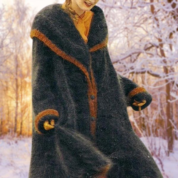 women's wool & blends girl robe fleece vintage buttons cardigan coat women winter autumn thick warm long loose outwear, Black
women's wool & blends girl robe fleece vintage buttons cardigan coat women winter autumn thick warm long loose outwear, Black